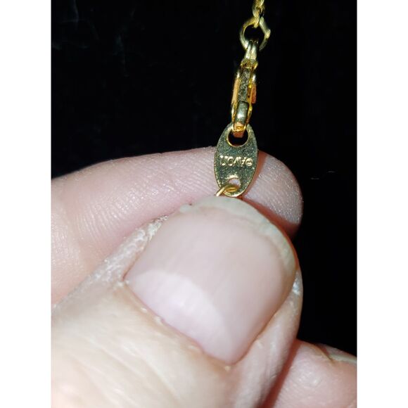 Avon Vintage Porcelain Rose Bouquet Necklace Dainty Elegant Gold Tone Feminine - Picture 4 of 9